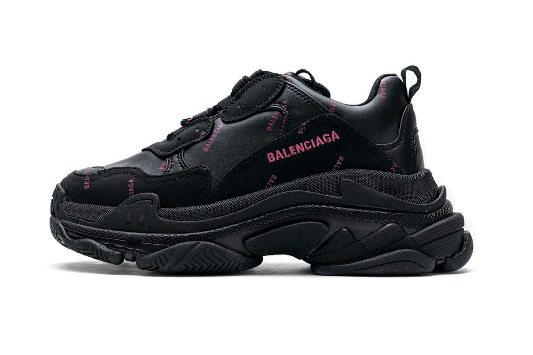 Balenciaga Triple S Letter Black Pink