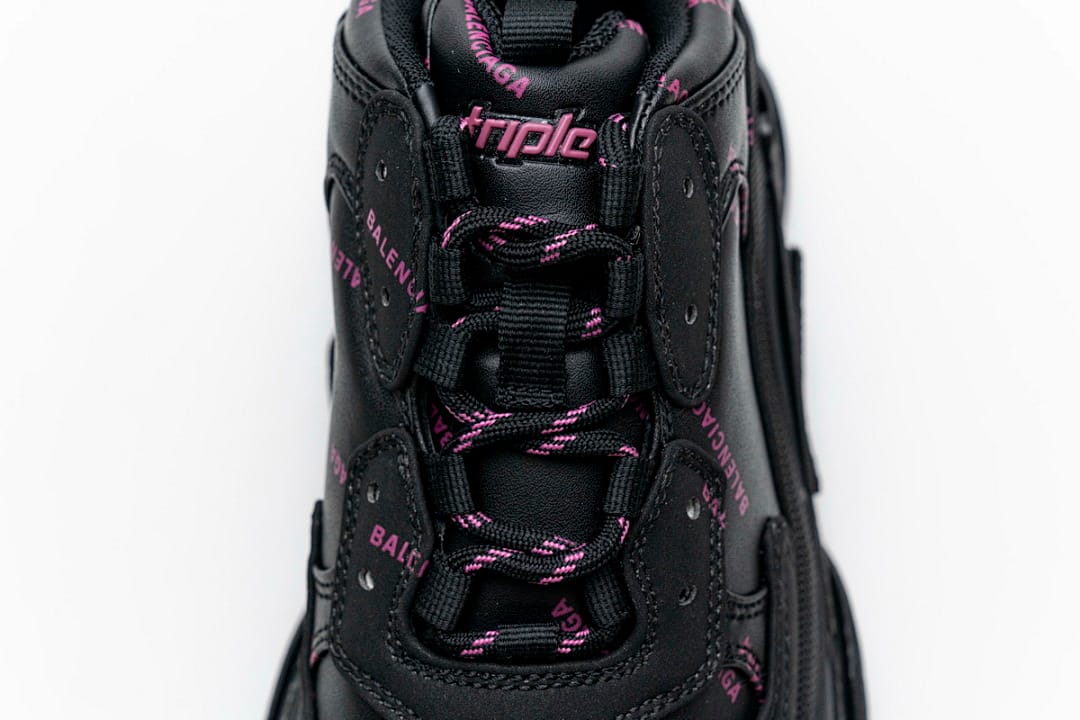 Balenciaga Triple S Letter Black Pink