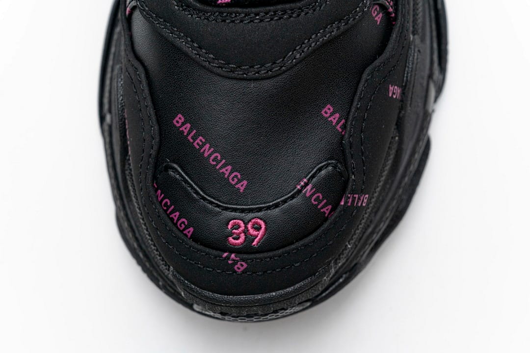 Balenciaga Triple S Letter Black Pink