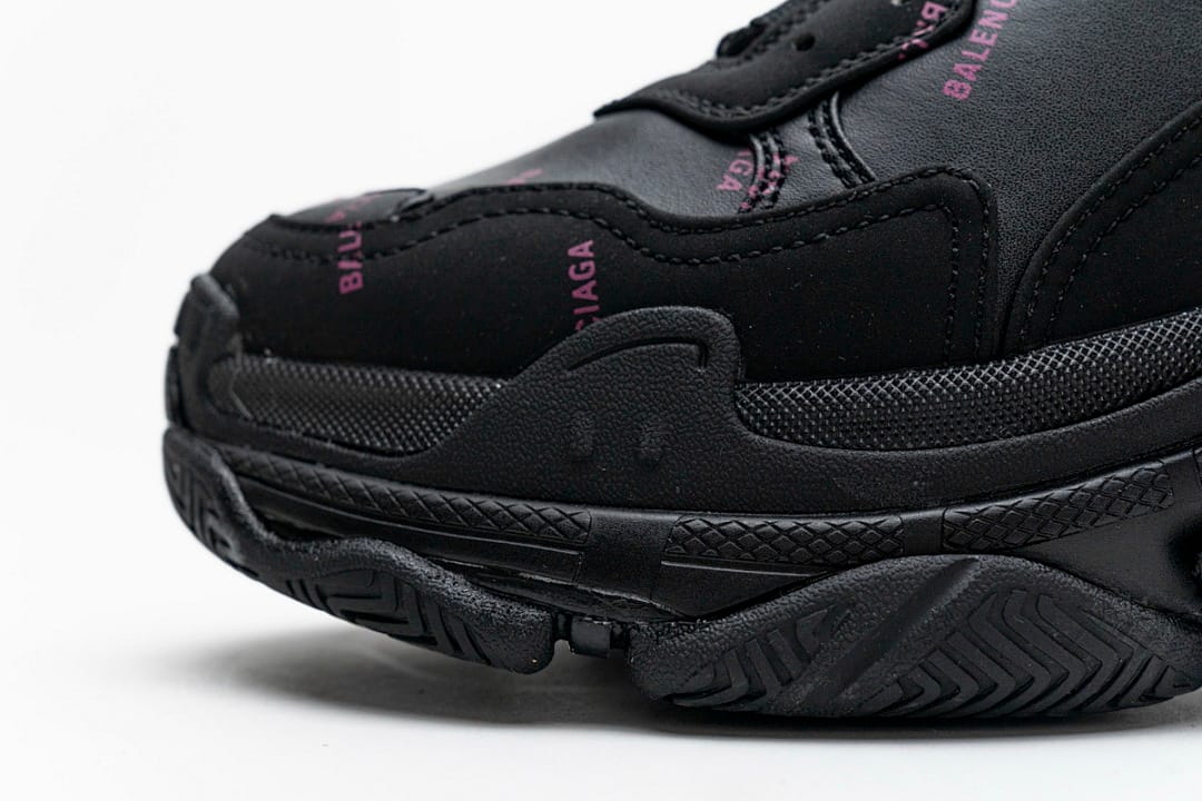 Balenciaga Triple S Letter Black Pink