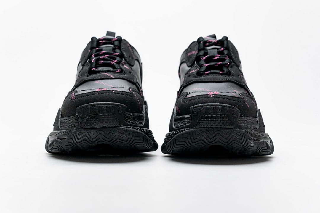 Balenciaga Triple S Letter Black Pink