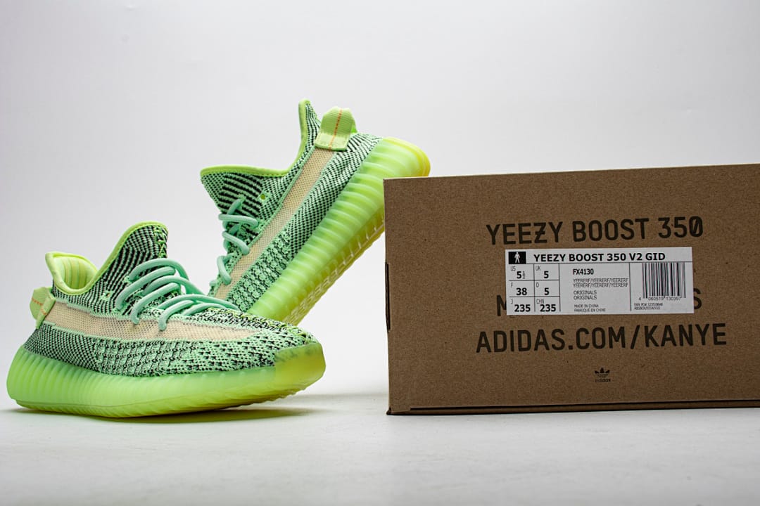 Yeezy Boost 350 V2 A8 Green Zebra Reflective
