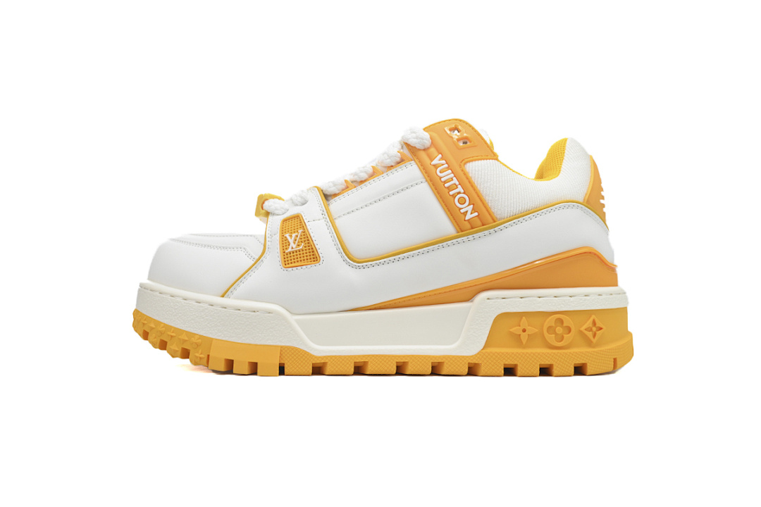 Louis Vuitton LV Trainer Fat New White Yellow
