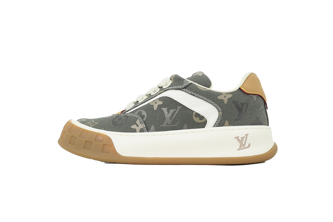 Louis Vuitton LV Round Toe Green Print